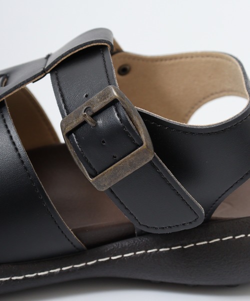 Re:getA(リゲッタ)の「RegettaCanoe グルカサンダル CJNT1002(サンダル・レディース・ブラック/アイボリー/ダークブラウン・L/S/M)」の18枚目の写真