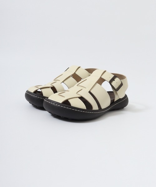 Re:getA(リゲッタ)の「RegettaCanoe グルカサンダル CJNT1002(サンダル・レディース・ブラック/アイボリー/ダークブラウン・L/S/M)」の11枚目の写真
