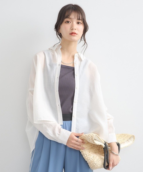 earth music&ecology(アースミュージックアンドエコロジー)の「ワイドストラップキャミソール(キャミソール・レディース・アイボリー/ブラック/チャコールグレー/ベージュ・S/M)」の14枚目の写真