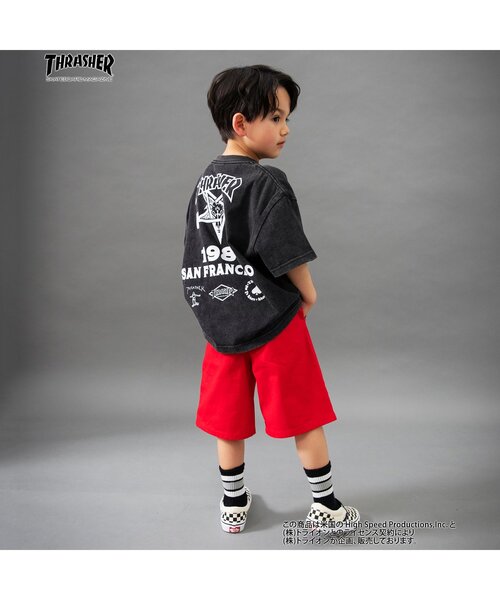 THRASHER（スラッシャー）の「【B NEW JACK】THRASHERTシャツ（Tシャツ/カットソー・キッズ・ブラック/オフホワイト・160/100/110/120/130/140/150/90）」の4枚目の写真