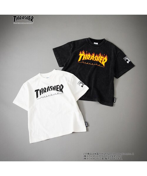 THRASHER（スラッシャー）の「【B NEW JACK】THRASHERTシャツ（Tシャツ/カットソー・キッズ・ブラック/オフホワイト・160/100/110/120/130/140/150/90）」の6枚目の写真