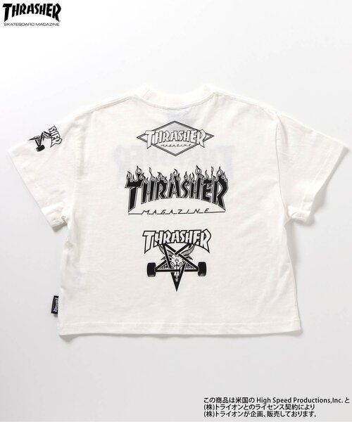 THRASHER（スラッシャー）の「【B NEW JACK】THRASHERTシャツ（Tシャツ/カットソー・キッズ・ブラック/オフホワイト・160/100/110/120/130/140/150/90）」の13枚目の写真