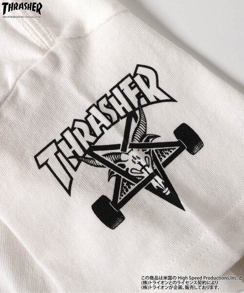THRASHER（スラッシャー）の「【B NEW JACK】THRASHERTシャツ（Tシャツ/カットソー・キッズ・ブラック/オフホワイト・160/100/110/120/130/140/150/90）」の15枚目の写真