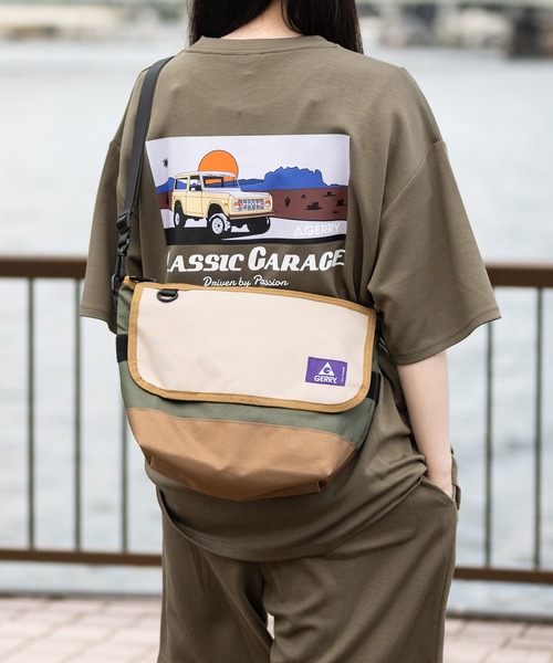 GERRY(ジェリー)の「【Y】〔GERRY/ジェリー】REPREVE 撥水 スクエア メッセンジャーバッグ(メッセンジャーバッグ・メンズ・マルチ/グレー/ライトグレー/ベージュ/ブラック・FREE)」の19枚目の写真