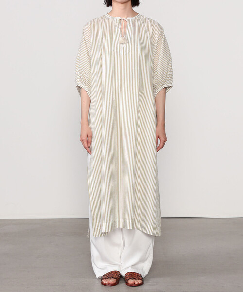 Bshop（ビショップ）の「INDIA INDUSTRY | ストライプロングワンピース