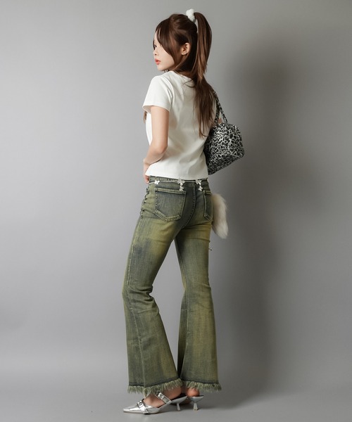 SPINNS(スピンズ)の「平成ギャルTシャツ/ユリ(Tシャツ/カットソー・レディース・オフホワイト/ブラック・ONESIZE)」の12枚目の写真