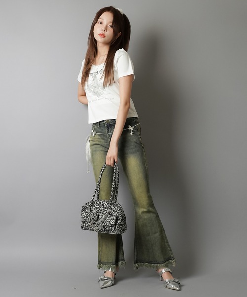 SPINNS(スピンズ)の「平成ギャルTシャツ/ユリ(Tシャツ/カットソー・レディース・オフホワイト/ブラック・ONESIZE)」の14枚目の写真