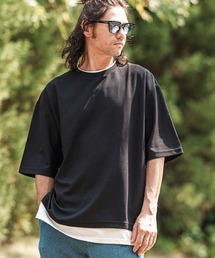 mt9756- フェイクレイヤード鹿の子Tシャツ