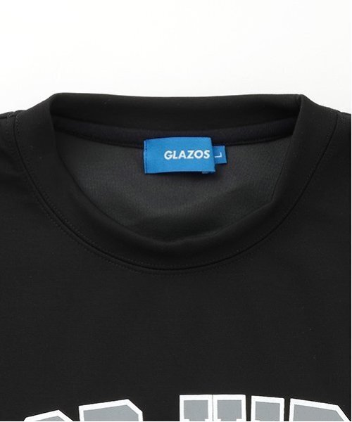 GLAZOS(グラソス)の「【大人向けサイズあり】【接触冷感】エアリークッション・アーチロゴ半袖Tシャツ(Tシャツ/カットソー・キッズ・ブラック/グレー/ネイビー・LL/S/M/L)」の5枚目の写真