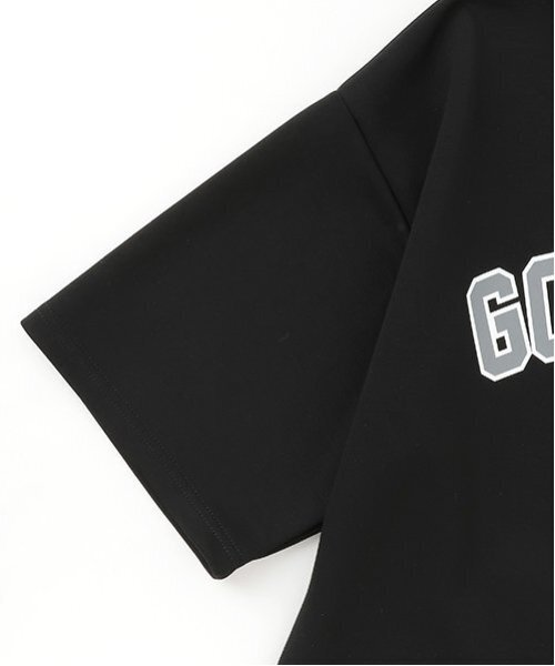 GLAZOS(グラソス)の「【大人向けサイズあり】【接触冷感】エアリークッション・アーチロゴ半袖Tシャツ(Tシャツ/カットソー・キッズ・ブラック/グレー/ネイビー・LL/S/M/L)」の6枚目の写真