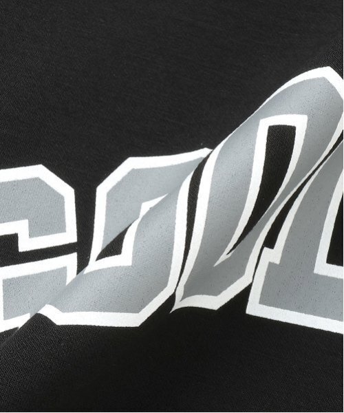 GLAZOS(グラソス)の「【大人向けサイズあり】【接触冷感】エアリークッション・アーチロゴ半袖Tシャツ(Tシャツ/カットソー・キッズ・ブラック/グレー/ネイビー・LL/S/M/L)」の9枚目の写真