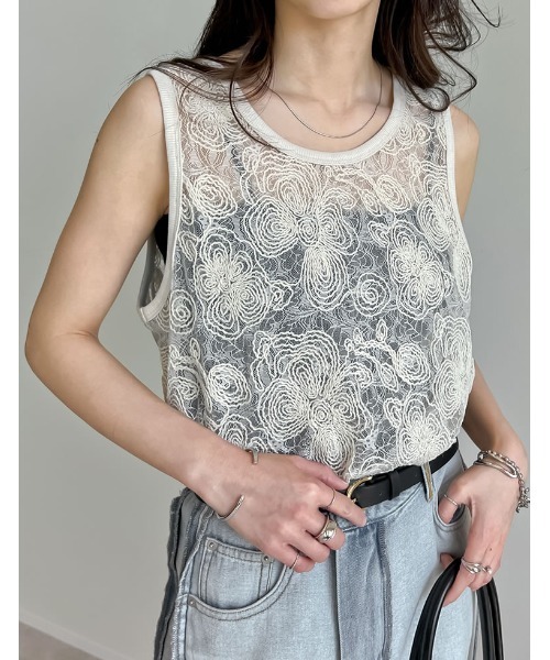 新品 simone rocha ビーズ刺繍 ニット ブラトップ ノースリーブ Simone Rocha】 刺繍 BIG/LONG COLLAR 付け襟 - メルカリ