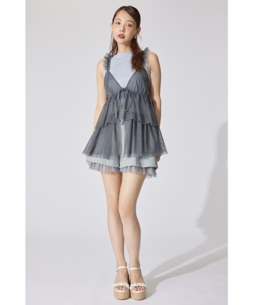 rienda(リエンダ)の「ボリュームチュールジレ シアートップス 春服 夏服(シャツ/ブラウス・レディース・ホワイト/ブラウン/グレー・FREE)」の19枚目の写真