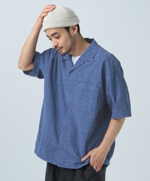 レースピグメント半袖シャツ