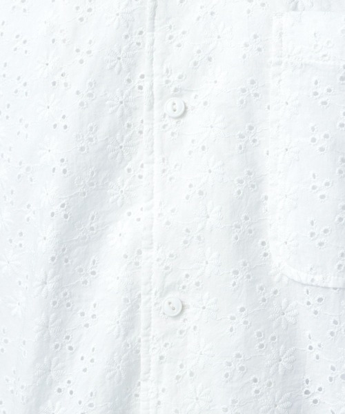 BAYFLOW（ベイフロー）の「レースピグメント半袖シャツ（シャツ/ブラウス・メンズ・ブルー/ホワイト/チャコール・LARGE/MEDIUM）」の9枚目の写真