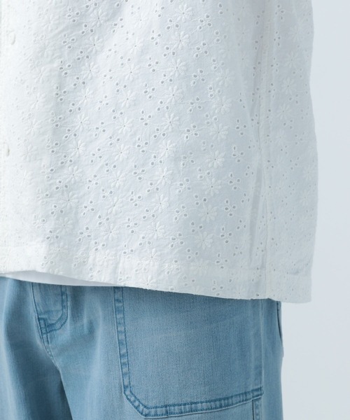 BAYFLOW（ベイフロー）の「レースピグメント半袖シャツ（シャツ/ブラウス・メンズ・ブルー/ホワイト/チャコール・LARGE/MEDIUM）」の13枚目の写真