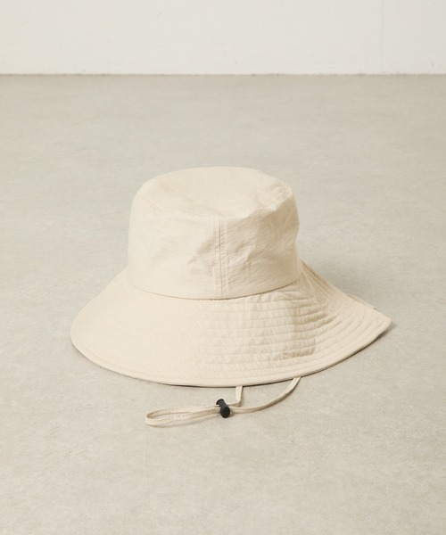 PAPILLONNER（パピヨネ）の「M_ナイロンドロストバケット/WEB限定（ハット・レディース・オフホワイト/ブラック・FREE）」の9枚目の写真