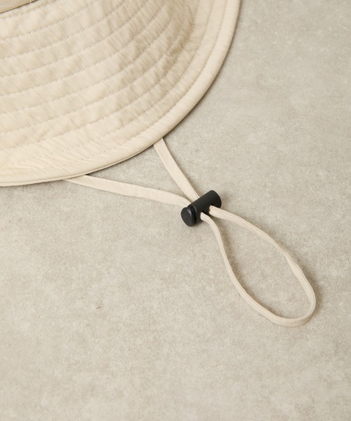 PAPILLONNER（パピヨネ）の「M_ナイロンドロストバケット/WEB限定（ハット・レディース・オフホワイト/ブラック・FREE）」の8枚目の写真