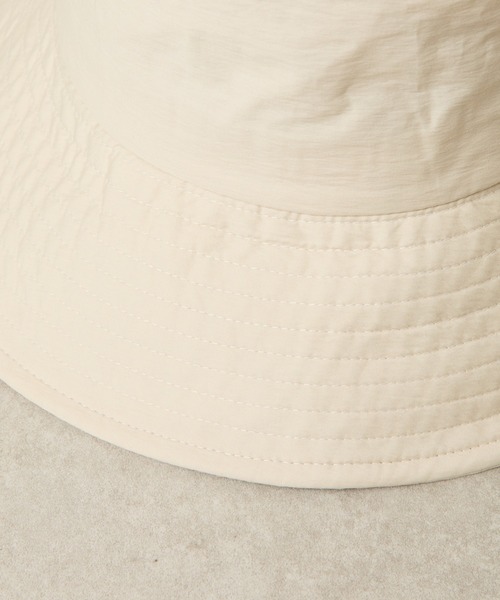 PAPILLONNER（パピヨネ）の「M_ナイロンドロストバケット/WEB限定（ハット・レディース・オフホワイト/ブラック・FREE）」の7枚目の写真