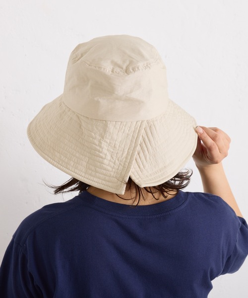 PAPILLONNER（パピヨネ）の「M_ナイロンドロストバケット/WEB限定（ハット・レディース・オフホワイト/ブラック・FREE）」の16枚目の写真