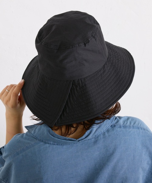 PAPILLONNER（パピヨネ）の「M_ナイロンドロストバケット/WEB限定（ハット・レディース・オフホワイト/ブラック・FREE）」の13枚目の写真