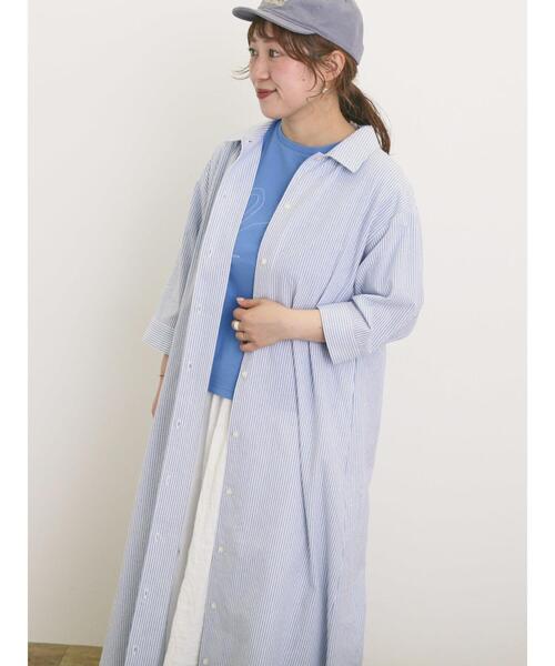 Samansa Mos2（サマンサ モスモス）の「【S/Mサイズ】◎柄アソートシャツワンピース（ワンピース・レディース・ミント/オフホワイト/ブルー/ブラック・S/M）」の13枚目の写真