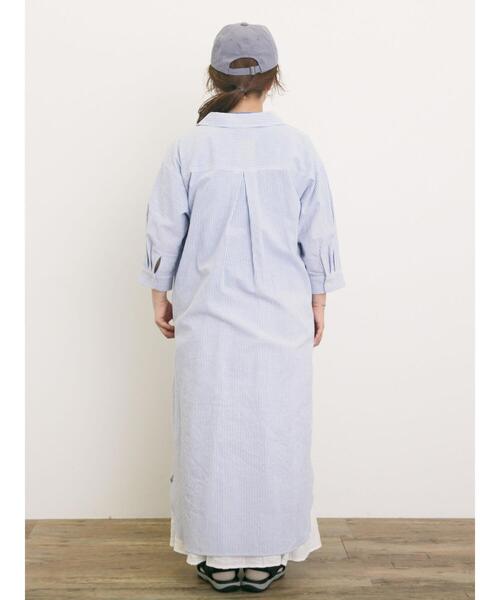 Samansa Mos2（サマンサ モスモス）の「【S/Mサイズ】◎柄アソートシャツワンピース（ワンピース・レディース・ミント/オフホワイト/ブルー/ブラック・S/M）」の22枚目の写真