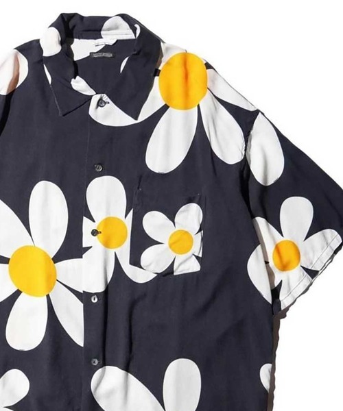 SUNNY SPORTS(サニースポーツ)の「SN PRINTED BOX SHIRT(シャツ/ブラウス・メンズ・ホワイト/ブラック・L/M)」の2枚目の写真