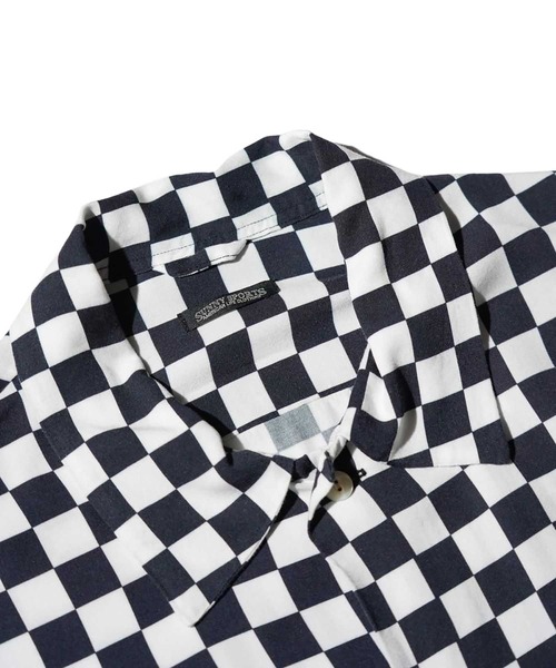 SUNNY SPORTS(サニースポーツ)の「SN PRINTED BOX SHIRT(シャツ/ブラウス・メンズ・ホワイト/ブラック・L/M)」の3枚目の写真