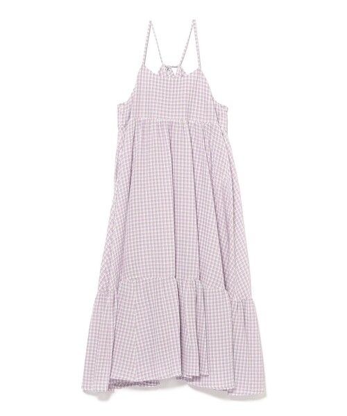 Ray BEAMS（レイビームス）の「ワッシャー チェック キャミワンピース（ワンピース・レディース・ラベンダー/ブラック・ONE SIZE）」の16枚目の写真