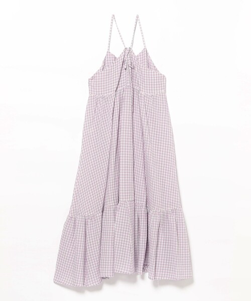 Ray BEAMS（レイビームス）の「ワッシャー チェック キャミワンピース（ワンピース・レディース・ラベンダー/ブラック・ONE SIZE）」の17枚目の写真