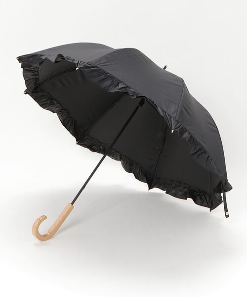 COMMON WARE(コモンウェアー)の「NT:UVフレンチフリルドーム 日傘 晴雨兼用(長傘・レディース・モカ/アイボリー/ブラック・FREE)」の21枚目の写真