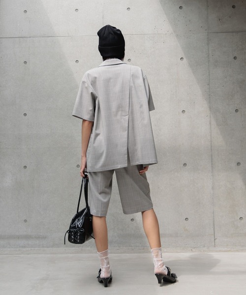 PAGEBOY（ページボーイ）の「ライトエステルハーフパンツ（スラックス・レディース・チェック/チャコールグレー/ブラック・FREE）」の20枚目の写真