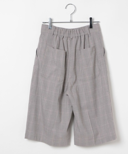 PAGEBOY（ページボーイ）の「ライトエステルハーフパンツ（スラックス・レディース・チェック/チャコールグレー/ブラック・FREE）」の8枚目の写真