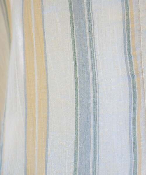 FREAK'S STORE（フリークスストア）の「インド コットンクレープヘンリーネックワンピース（シャツワンピース・レディース・ナチュラル/ブラック/ワイン/ネイビー・ﾌﾘ-）」の14枚目の写真