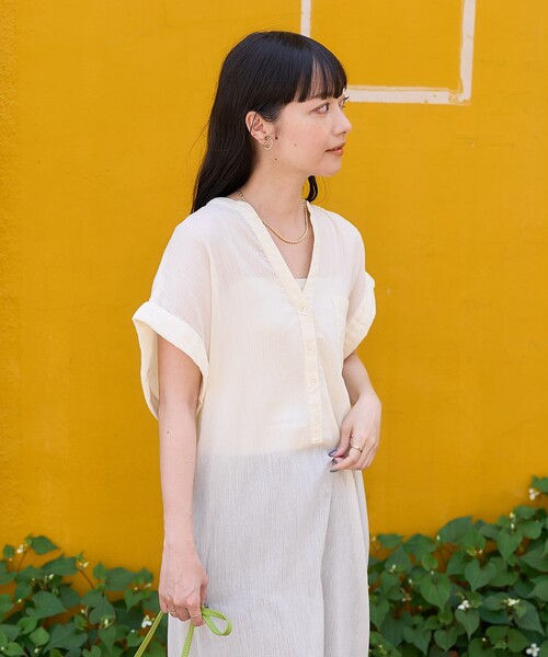 国内発送 J.Crew 艶やかクレープワンピース関税込 シースルークレープ ワンピース (国内発送 J.Crew 艶やか