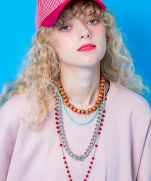 an meets zakka（アンミツザッカ）の「an meets zakka ガラスビーズネックレス(40cm)（ネックレス）」