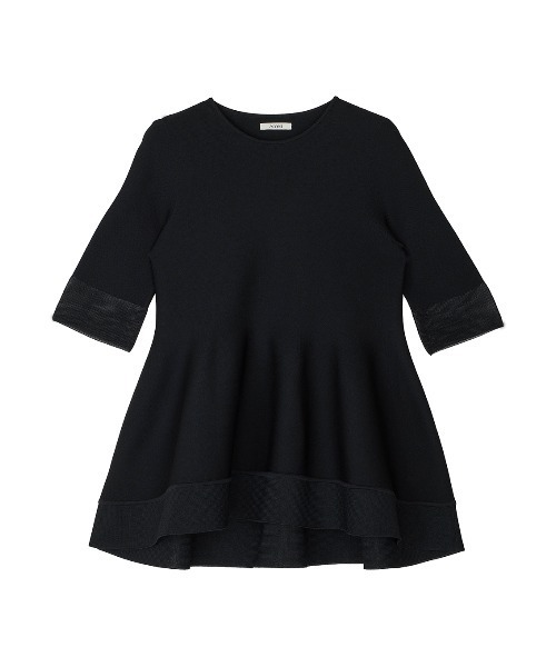 セール】MEDI WHOLEGARMENT PEPLUM KNIT TOP（Tシャツ
