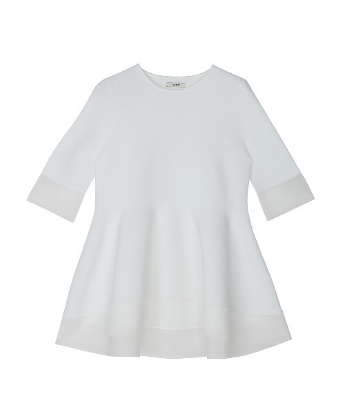 セール】MEDI WHOLEGARMENT PEPLUM KNIT TOP（Tシャツ