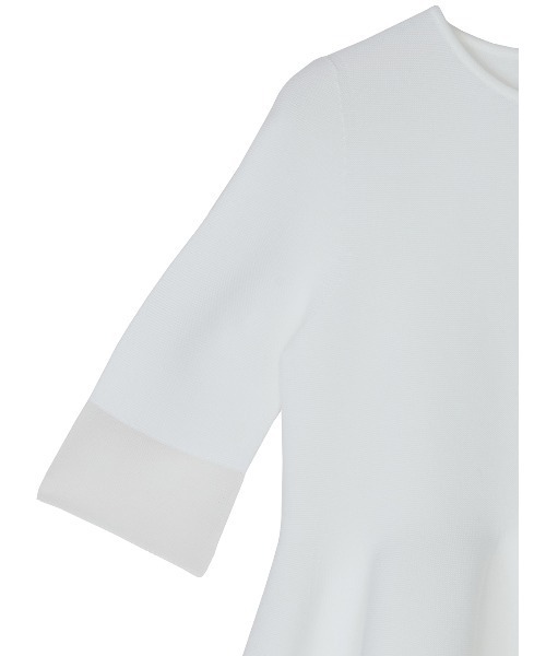 セール】MEDI WHOLEGARMENT PEPLUM KNIT TOP（Tシャツ