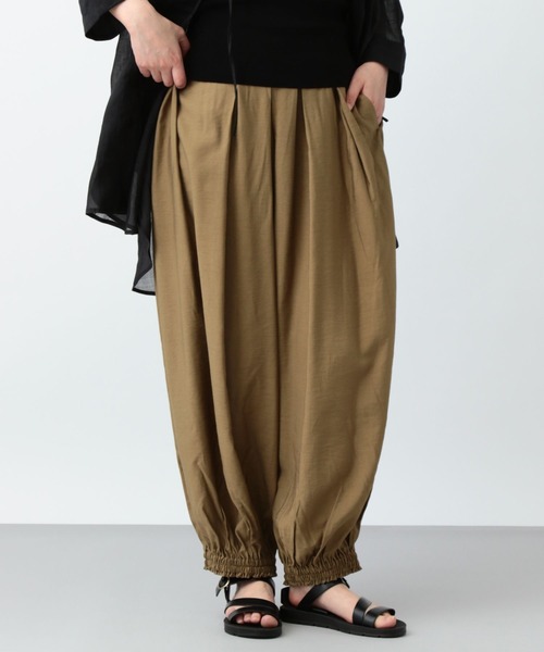 studio CLIP（スタディオクリップ）の「《natural by clip》タックボリュームパンツ[プチサイズあり]（その他パンツ・レディース・ベージュ/オフホワイト/ブラック・FREE/PF）」の17枚目の写真