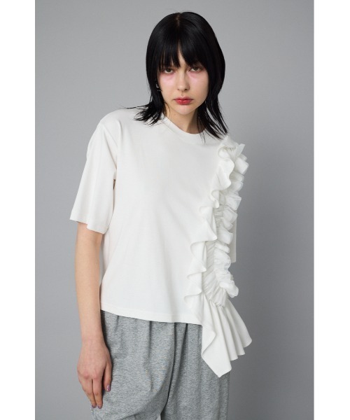 大型セールや時期 frill Many cut メニーフリルカットトップス（Tシャツ tops トップス