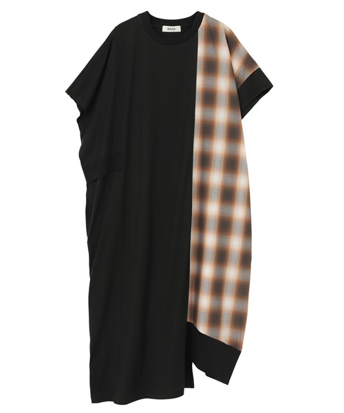 ZUCCa（ズッカ）の「チェックドッキングジャージィー / ワンピース / S（ワンピース・レディース・ネイビー/ブラック/ホワイト・M size）」の8枚目の写真