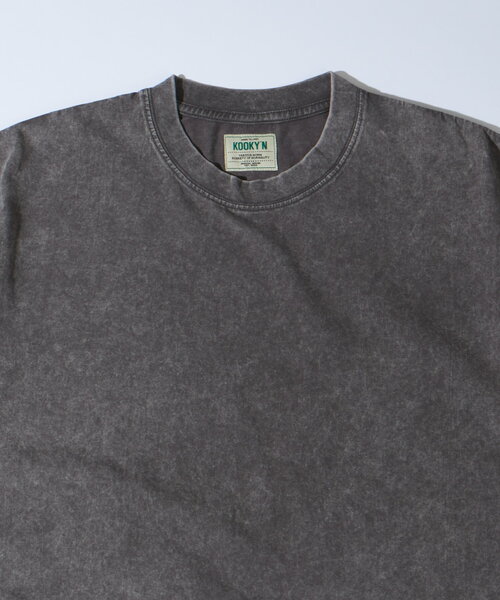 WHO'S WHO gallery（フーズフーギャラリー）の「【3サイズ展開】KOOKY'NケミカルウォッシュTEE（Tシャツ/カットソー・レディース・アイボリー/チャコールグレー/グレー・MEDIUM/LARGE/SMALL）」の14枚目の写真