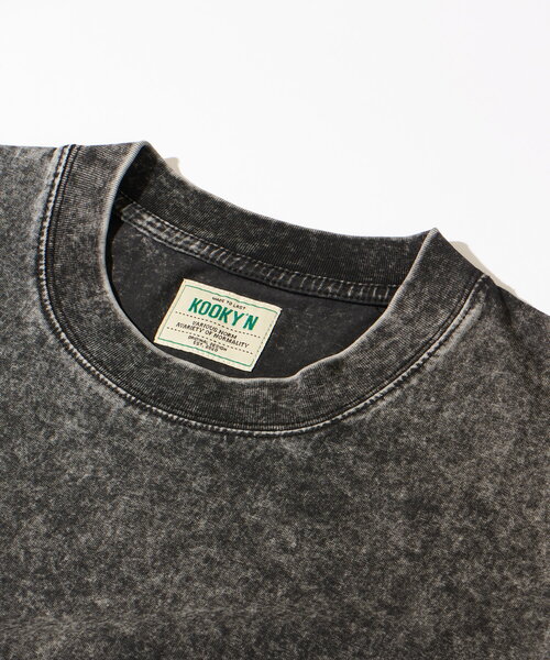 WHO'S WHO gallery（フーズフーギャラリー）の「【3サイズ展開】KOOKY'NケミカルウォッシュTEE（Tシャツ/カットソー・レディース・アイボリー/チャコールグレー/グレー・MEDIUM/LARGE/SMALL）」の16枚目の写真