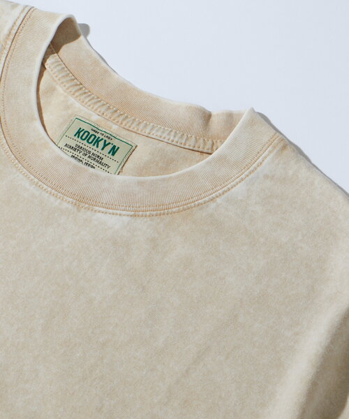 WHO'S WHO gallery（フーズフーギャラリー）の「【3サイズ展開】KOOKY'NケミカルウォッシュTEE（Tシャツ/カットソー・レディース・アイボリー/チャコールグレー/グレー・MEDIUM/LARGE/SMALL）」の20枚目の写真