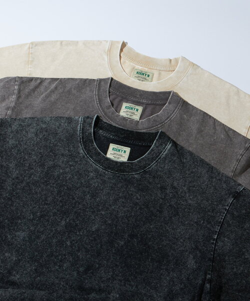 WHO'S WHO gallery（フーズフーギャラリー）の「【3サイズ展開】KOOKY'NケミカルウォッシュTEE（Tシャツ/カットソー・レディース・アイボリー/チャコールグレー/グレー・MEDIUM/LARGE/SMALL）」の22枚目の写真