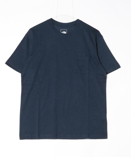 THE NORTH FACE(ザノースフェイス)の「ザ ノース フェイス THE NORTH FACE S/S Small Logo Pocket Tee ショートスリーブスモールロゴポケットティー(Tシャツ/カットソー・メンズ・ネイビー/ブラウン/ホワイト/ブラック・S/M/L/LL)」の4枚目の写真