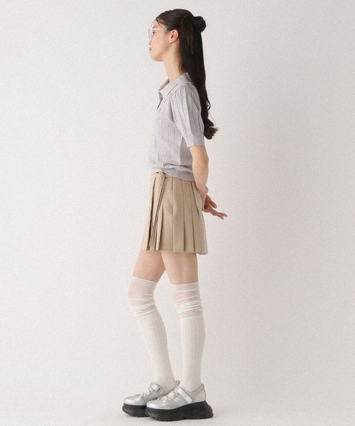 Heather(ヘザー)の「Wカラーポロニット(半袖) 497363(ニット/セーター・レディース・グレー/オフホワイト/ネイビー・FREE)」の22枚目の写真