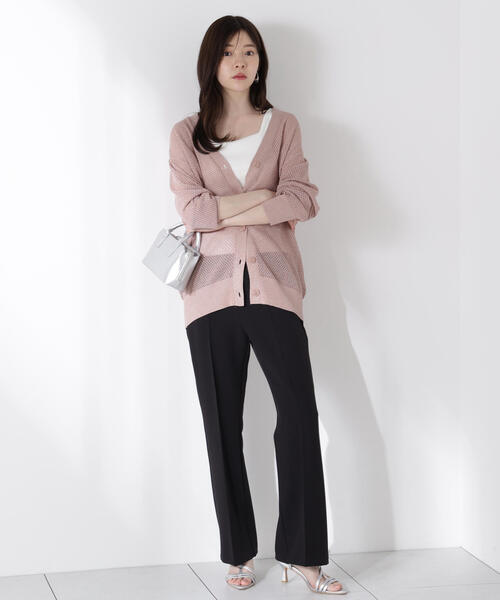 PROPORTION BODY DRESSING（プロポーションボディドレッシング）の「美脚フレアーパンツ / 1215230602（その他パンツ・レディース・ホワイト系その他/ブラック・MEDIUM/SMALL/P/S）」の9枚目の写真